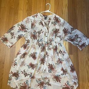 Torrid plus size womens hi-low shirt/dress